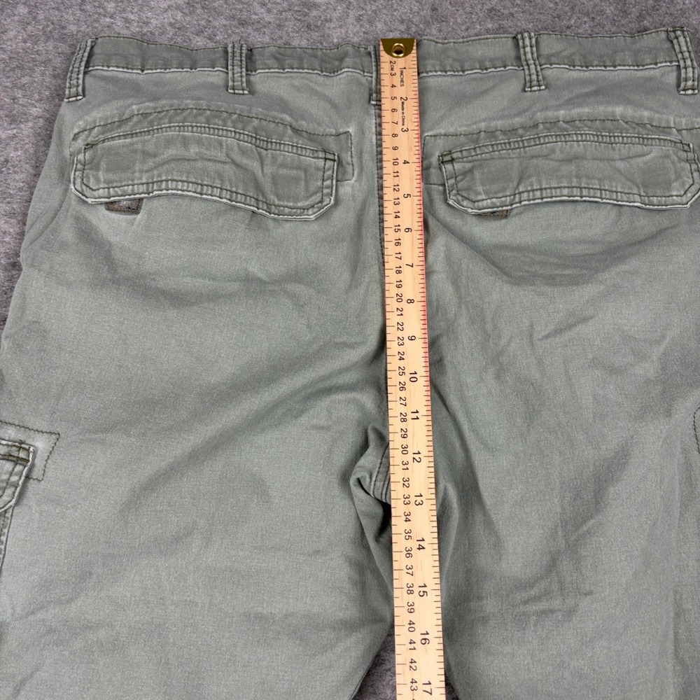 Wrangler Cargo Pants Mens 36x30 Regular Taper Olive Green 70SYWDO - Picture 11 of 14